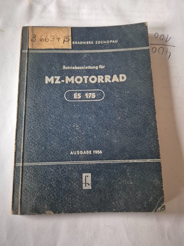 Betriebsanleitung motorrad - mz-,