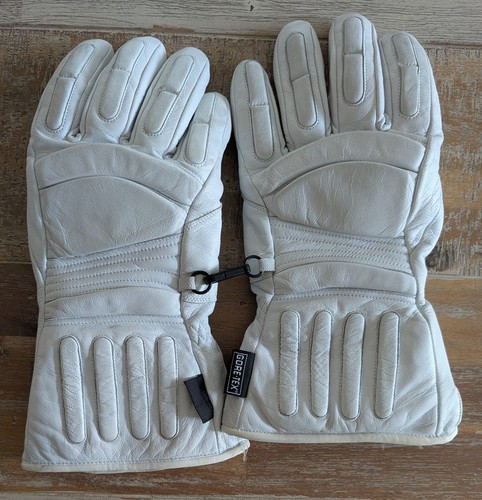Weiße motorradhandschuhe - weiße,